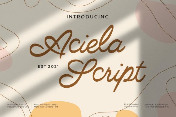 Aciella Script: Vintage Charm for Modern Branding