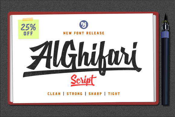 AlGhifari Script: Bold Brush Pen Typography