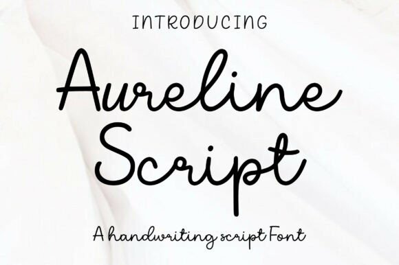 Aureline Script: The Handwritten Font for Authentic Branding