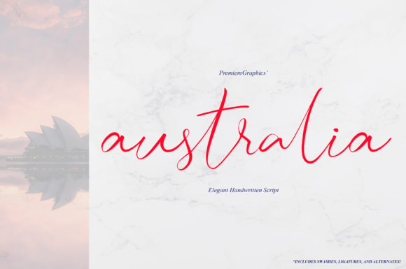 Australia Script: The Elegant Fountain Pen Typeface