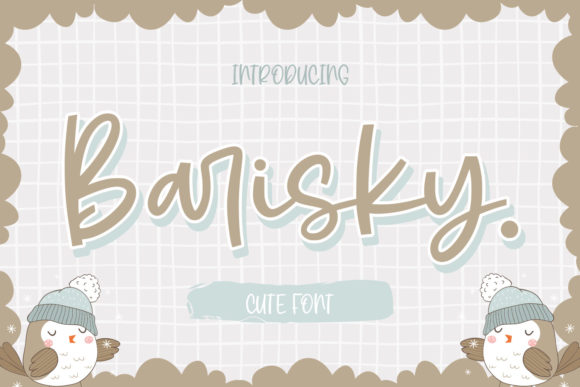 Barisky Cute Script: A Daring Handwritten Font for Fun Designs