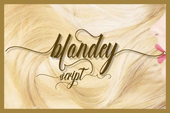 Blondey Script: Where Fantasy Meets the Handwritten Mark