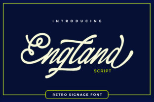 England Script: A Bold Retro Typeface for Modern Branding
