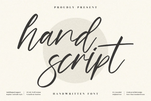 Hand Script: A Sweet Touch for Your Most Personal Designs