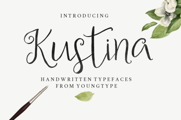 Kustina Script: A Charming Font for Creative Projects