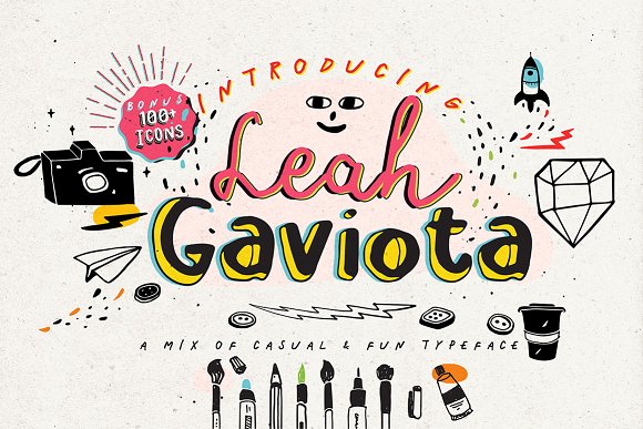 Leah Gaviota Script: The Versatile Font Family