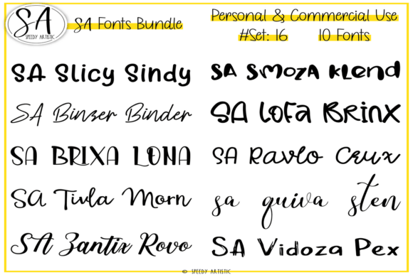Script and Handwritten Bundle 16: 10 Fonts for Authentic Creation