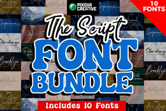 Script Bundle: 10 Elegant Fonts for Every Creative Project