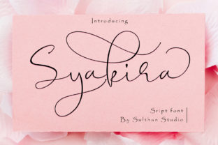Syakira Script: A Modern Calligraphy Font for Creative Projects